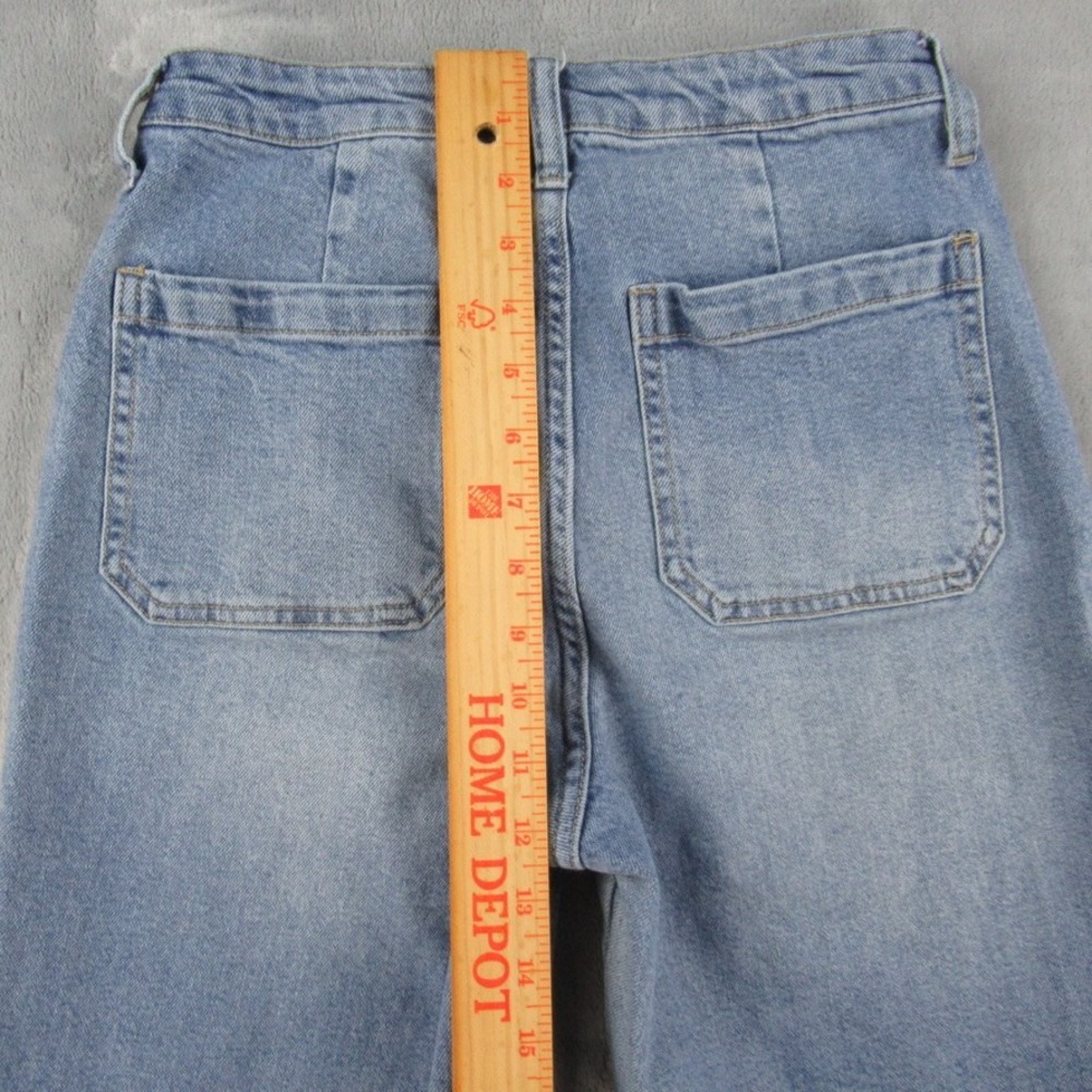 And Now This Womens High Rise Denim Bermuda Shorts Light Wash Raw Hem 27 MR24807 - Picture 8 of 12